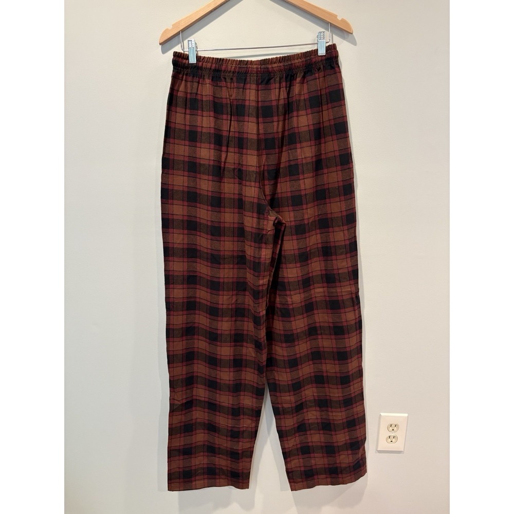 Taylor Swift Evermore Album Plaid Flannel Pajama Set Women Sz L Cotton Lounge - Picture 9 of 11